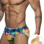 Men's 3D Pouch Ink Art Beach Swim Briefs