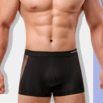 Men's Sexy Mid-Rise Comfy Waistband Silky Touch Sporty Cut Cooling Airflow Trunks