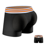 2 Pack Men's Breathable Mesh Butt-Lifting 3D Enhancing Design Seamless Shapewear