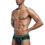 2 Pack Men's Breathable Mesh Luminous U-Pouch Briefs