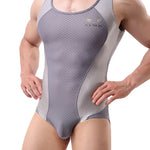 Men's Mesh Breathable Running & Gym Design Singlet Bodysuit
