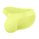 2 Pack Men's Solid Color Ribbed Cotton Sports Butt-Lifting Bikini