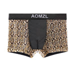 2-pack Men's Leopard Print Sexy Mesh Boxer Briefs