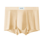 3 Pack Men's Cooling Satin-Mesh Seamless Ice Silk Antibacterial Trunks