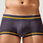 2 Pack Men's Spliced Color Trunks with Functional Fly