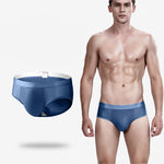 4 Pack Breathable Ice Silk Antibacterial Men's Briefs