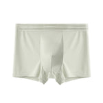 4 Pack Men's Seamless Cooling Ice Silk Antibacterial Mid-Rise Trunks