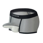 2 Pack Men's Comfy Waistband Separate Pouch & Breathable Mesh Trunks