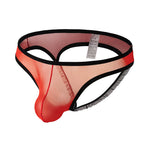 3 Pack Men's Airy Mesh Moisture-Wicking Trendy Jockstraps