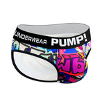 2 Pack Men's Printed Sexy & Trendy Low-Rise Breathable Casual Briefs