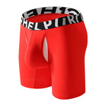 2 Pack Men's Long-Leg Anti-Chafing Performance Boxer Briefs