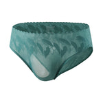 4 Pack Men's 3D Pouch & Seamless Lace Accent Comfort Briefs