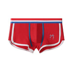3 Pack Men's Solid Color Mid-Rise Breathable Antibacterial Sporty Cut Trunks