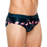 Men's Printed Low Rise Swim Briefs
