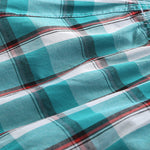 Mens Plaid Front Pouch Boxer Shorts