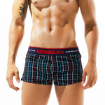 Men’s Relaxed Plaid Vent Cotton Boxers