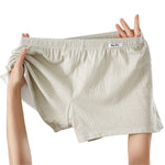 4 Pack Men's Pure Cotton Loose-Fit Antibacterial Home Sleep Boxer Shorts