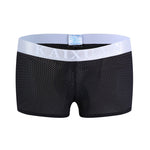 2 Pack Men's Low-Rise Mesh Breathable Home Comfort Antibacterial Trunks