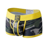 2 Pack Men's Camouflage Print Mesh Supportive Fit Touch-Free Soft-Touch Trunks