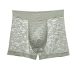 Men's Mid-Rise Sexy Seamless Lace Trunks