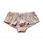 Mens Plaid Front Pouch Boxer Shorts