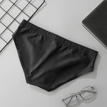 2 Pack Men's Durable Stretch Snug Fit Quick-Dry Seamless Swim Briefs