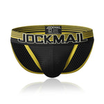 Men's Color Fabric Elastic Waistband Bikini