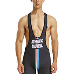 Men’s Sporty Wrestling Singlet Bodysuit