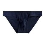 2 Pack Men's Low-Rise High-Cut Ribbed Cotton Bikini
