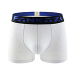3 Pack Men's Striped U-Pouch Low-Rise Breathable Slim-Fit Trunks