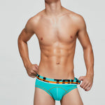 2 Pack Men's Sporty Cut Odor-Control Day-Long Comfort Snug Fit Briefs