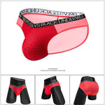 2-Pack Breathable Low Waist U-Convex Semi-Transparent Men's Briefs
