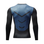 Mens Super Elastic Sport Gym Quick-drying Tops