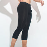 Men's U Convex 3/4 Length Modal Compression Pants
