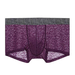 3 Pack Men's Lace Breathable Sweat-Wicking Trunks