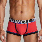 3 Pack Men's Low-Rise Premium Cotton Seamless Comfort Stretch Fit Trunks
