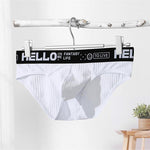 Men's Cotton Ribbed Breathable Briefs with 3D Pouch