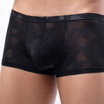 4 Pack Men’s Sexy Heart Mesh Trunks