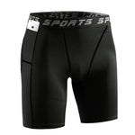 3 Pack Men's Side Pockets & High-Elasticity Compression Activewear Tights