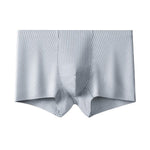 4 Pack Men's Antibacterial Cotton Gusset Striped Lightweight Trunks