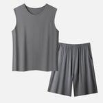 Men's Summer Modal Ice Silk Home Wear Pajama Set