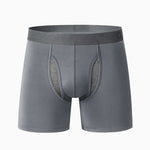 Breathable Sports Boxer Briefs with Open Fly