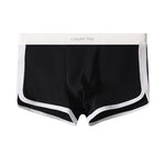 4 Pack Men's Mid-Rise Solid Color Stretch Fit Breathable Trunks