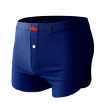 3 Pack Men's Ice Silk Loose-Fit Wide Comfy Waistband Soft Boxer Shorts