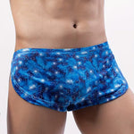 4 Pack Men's Ultra-Thin Moisture-Wicking Bold Prints Low-Rise Trunks