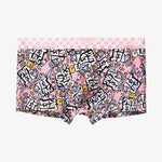 4 Pack Men's Cartoon Cotton Anti-Bacterial Boxer Briefs
