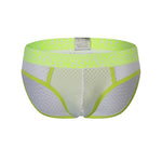 2-pack Men's Breathable Mesh Briefs with U-shaped Convex Pockets