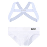 Men's Sporty Cut Anti-Chafing Stretch Fit Shoulder Strap & Underwear