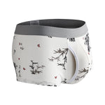 2 Pack Men's U-Pouch Side Vent Printed Trunks