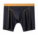 2 Pack Men's Sports Anti-Chafing Ice Silk Quick-Dry Boxers Briefs & Midway Briefs